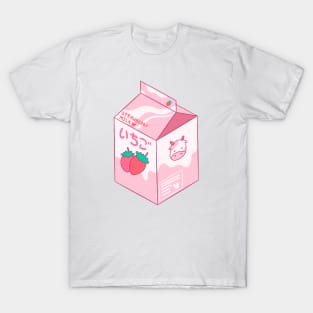 Kawaii Strawberry Milk Shake T-Shirt